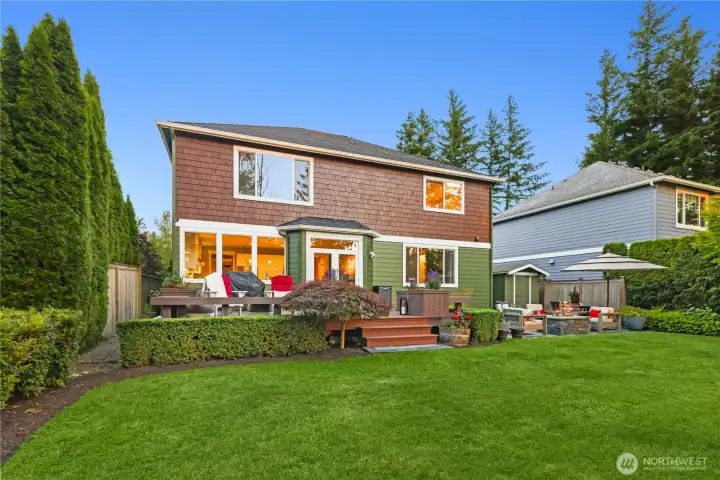 Established landscaping with multiple Japanese maples. Handy 11x7 storage shed, too!