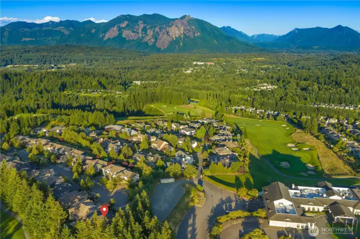View of Snoqualmie Ridge facing Mount Si