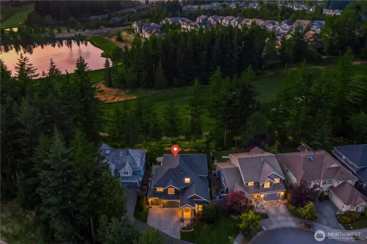 West facing backyard is perfect for summer sunsets.