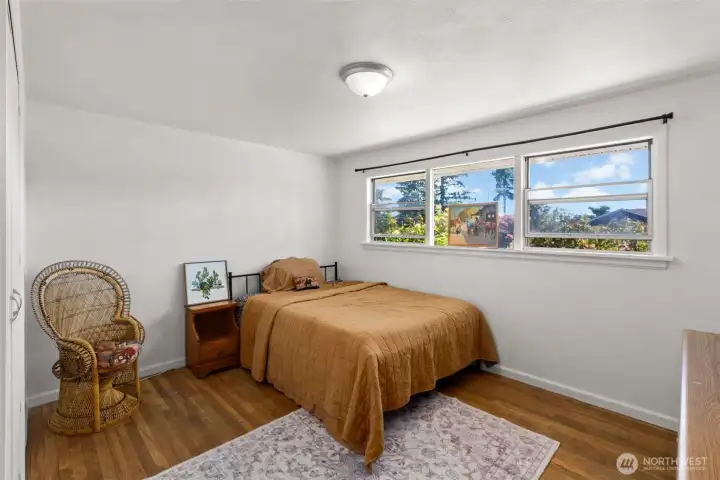 bedroom number one also has built in closet