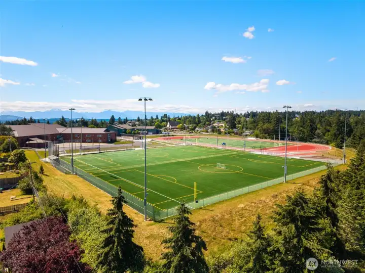 walking distance to newly built football field track , soccer  and baseball field !