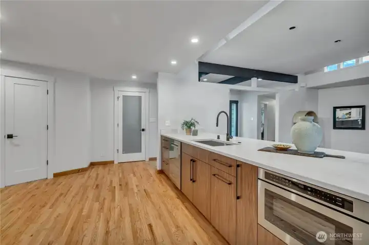 Kitchen with Pantry and Half Bath Kitchen with Pantry and Half Bath