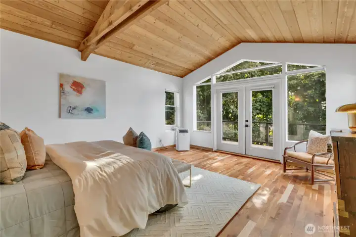 Primary Bedroom with Private Deck Primary Bedroom with Private Deck