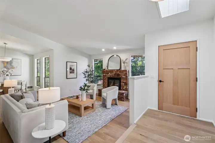 Foyer and Living Room