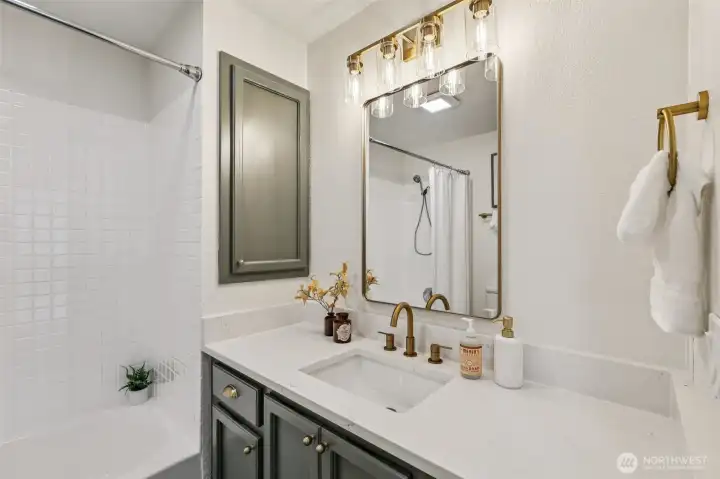 Hall Bathroom with lots of storage