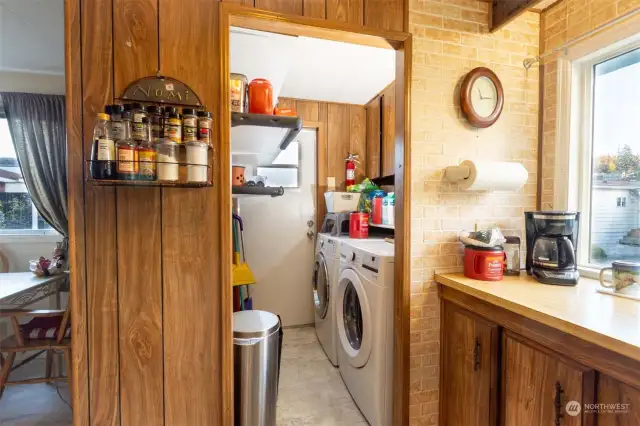 Laundry Room off of kitchen