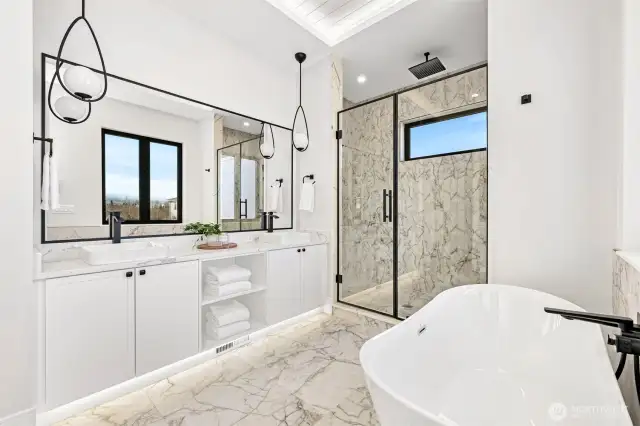 Primary bathroom spa.