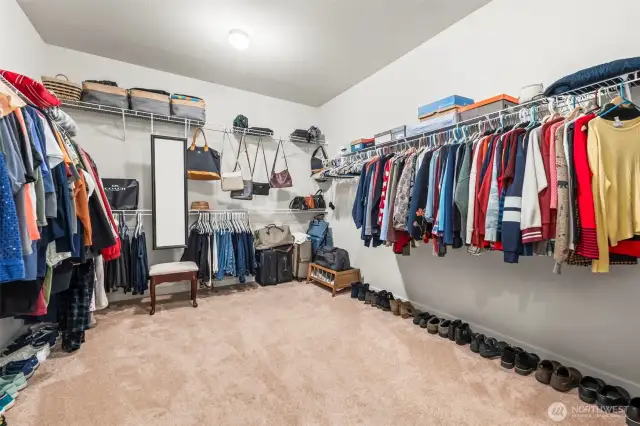 Huge primary closet