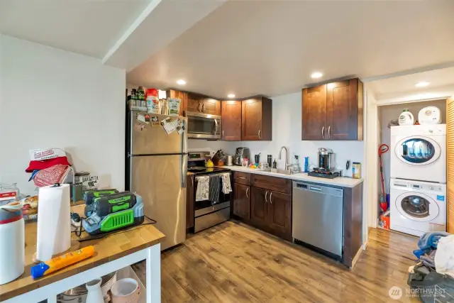 Kitchen area of the downstairs unit