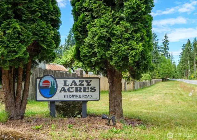 Entry to Lazy Acres MHP