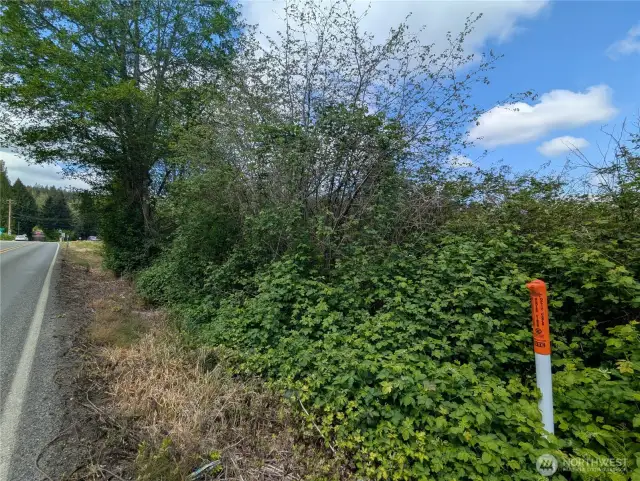 Corner of property on 531 and easterly neighboring parcel
