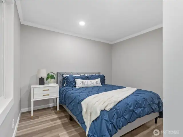 main floor bedroom 1 (off smaller living room)