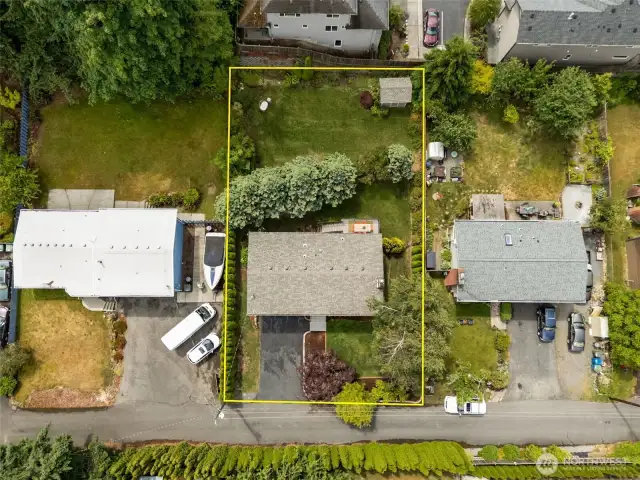 Shy 1/3 acre lot.