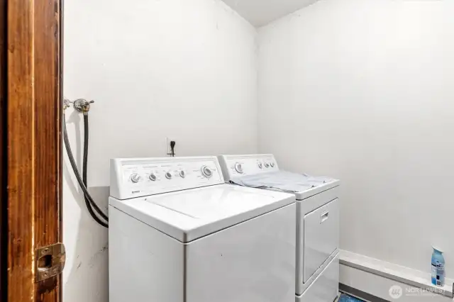 Laundry room with 1/2 Bathroom.(not shown)