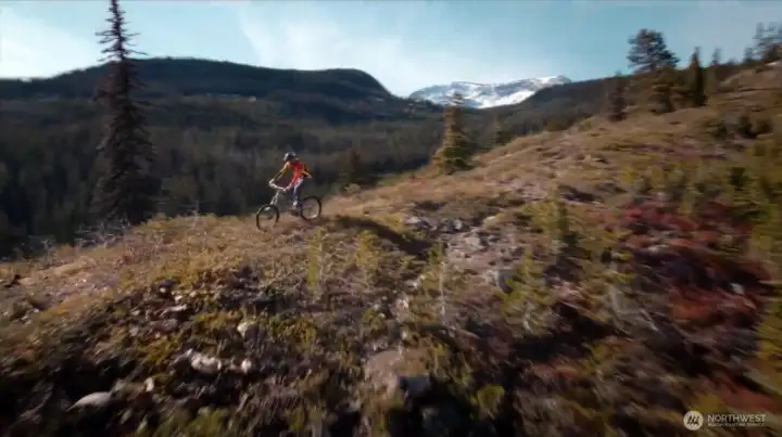 On site mountain biking