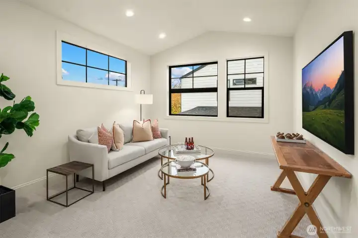 Flexible upper floor bonus space