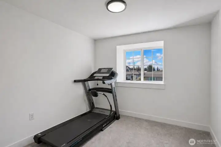 1 of 3 bedrooms upstairs