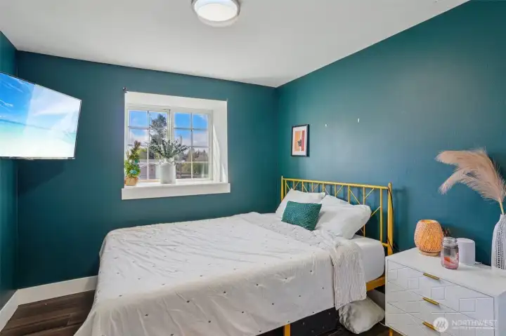 1 of 3 bedrooms upstairs