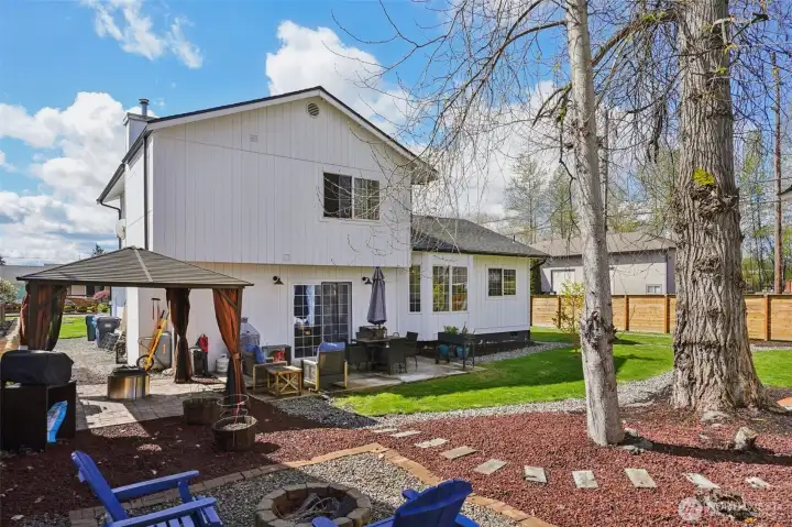 Pergola and brick patio was added in 2023