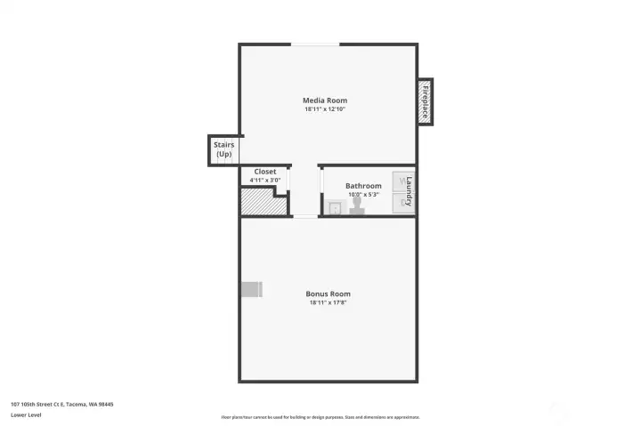 Lower level  Floor plan