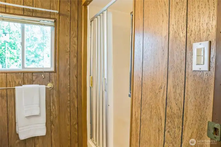 Primary Bathroom with shower.