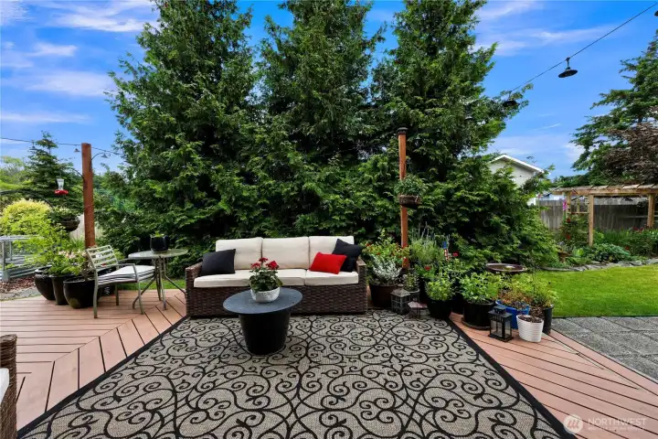 Back deck is ready for your outdoor relaxing furniture