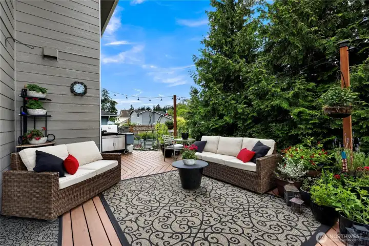 Mature trees help with privacy and adding to your own oasis