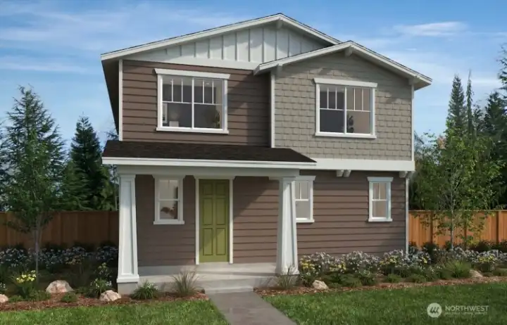 Front Rendering 1961 Elevation B Color Scheme H Front Rendering 1961 Elevation B Color Scheme H