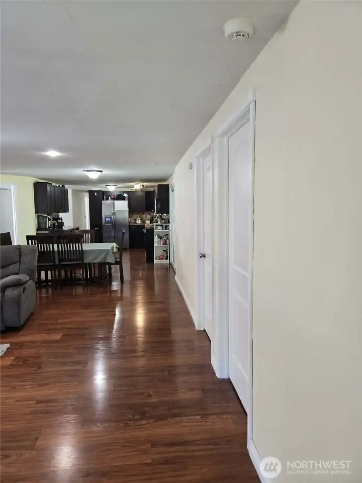 Great room to kitchen