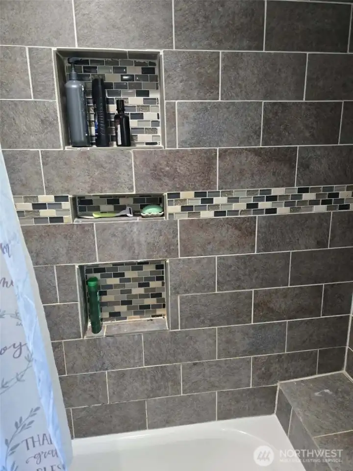 Primary bathtub and shower