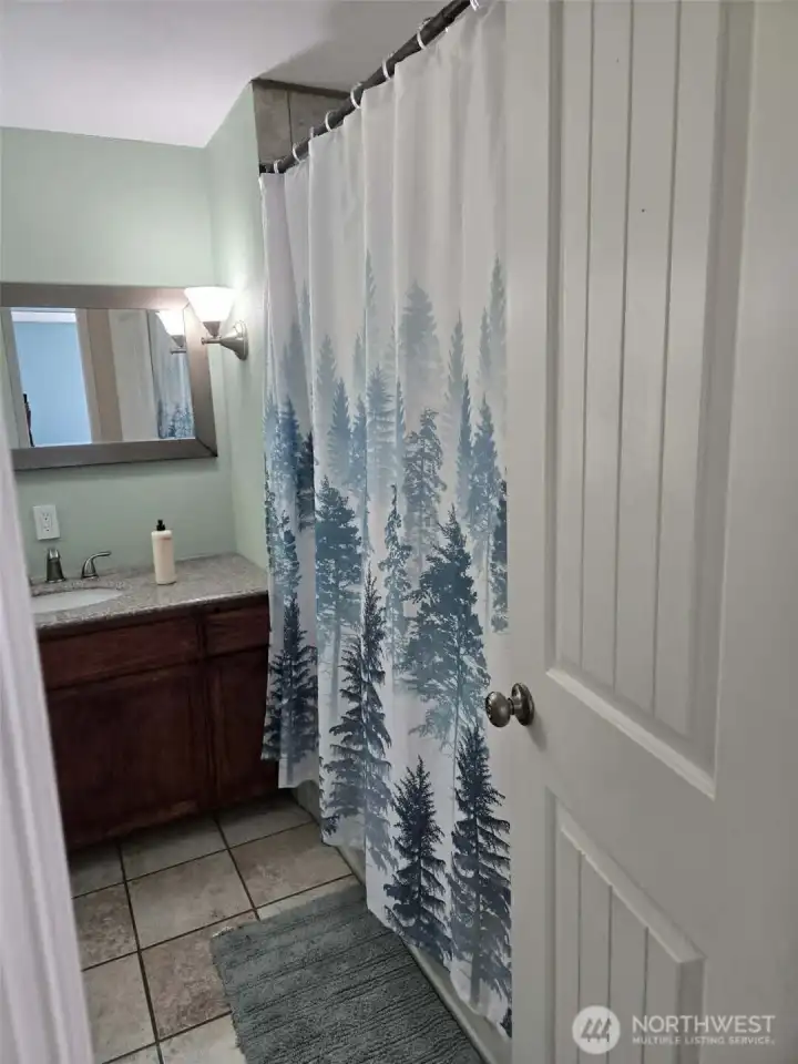 Into the main bathroom