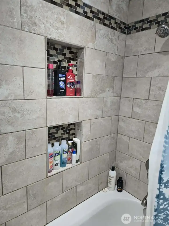Main bath shower and tub