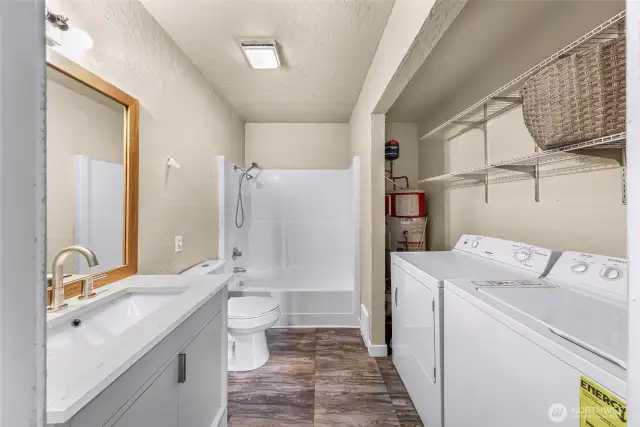 Lower level bath