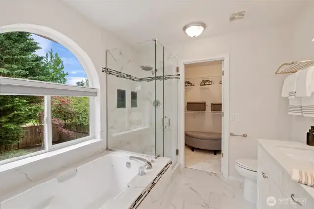 Relax in the soaking tub after a long day