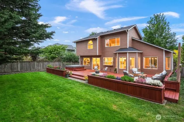 You will want to spend all your time in this backyard!