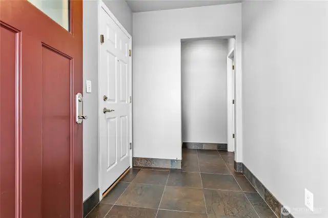 Lower level entrance to home