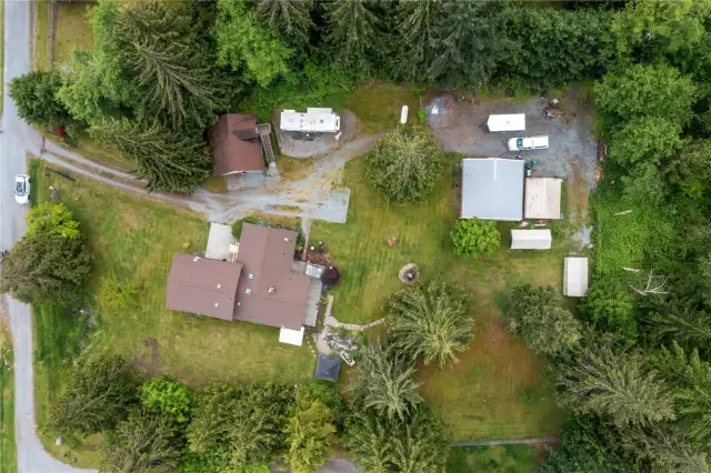 Aerial view of property