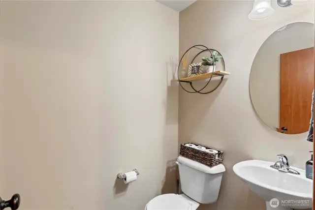 Powder bathroom on main level