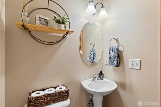 Powder bath on main level