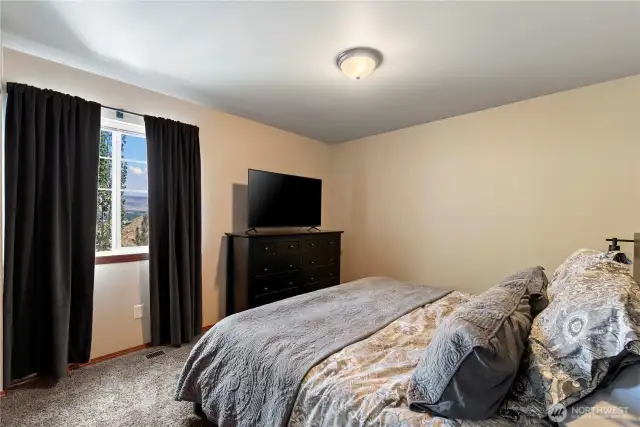 Primary bedroom located on second floor with private ensuite bathroom