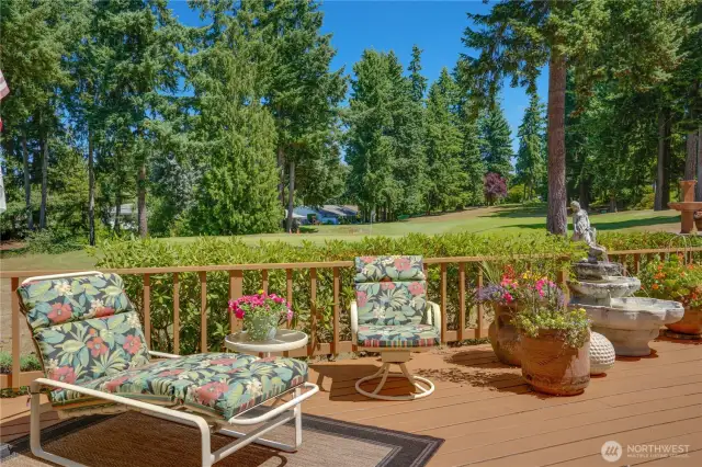 Ideally positioned to capture sweeping views of the entire green and fairway.