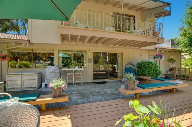 Savor a nightcap on your intimate private balcony or unwind on the expansive deck, surrounded by panoramic views of the lush landscape.