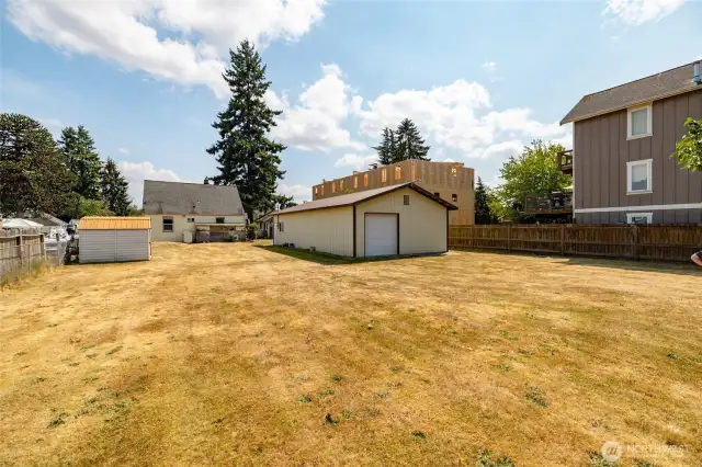 View of the yard from the Alley
