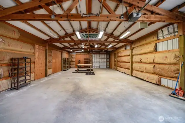 Interior of the shop facing west