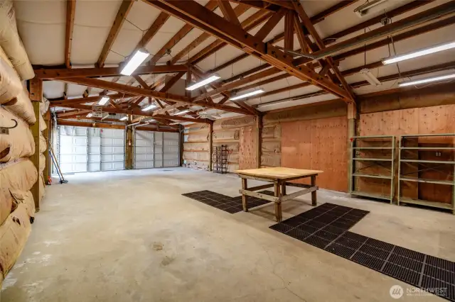 Interior of the shop facing east