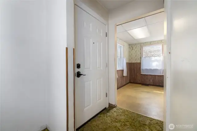 Entry looking toward the kitchen