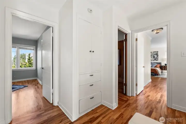 Upstairs outer hallway
