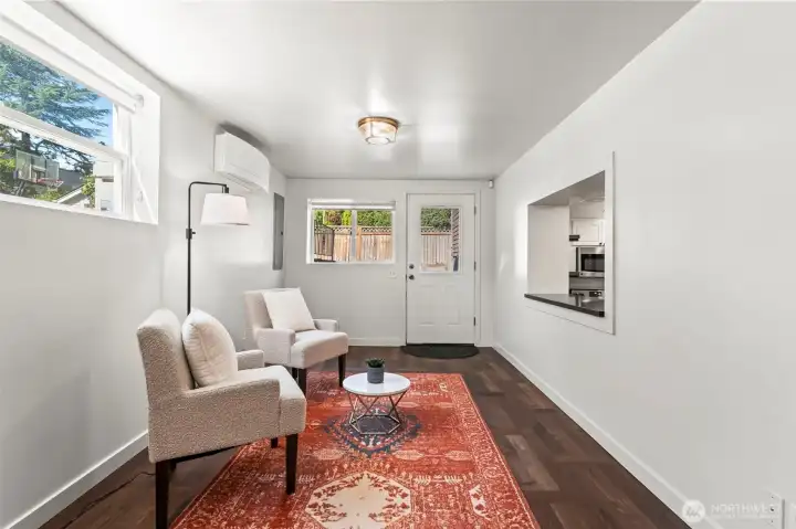 Studio Apartment with Full kitchen, Large Closet, 3/4 bath and private entrance.