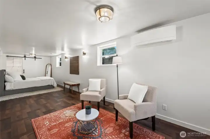 Studio Apartment with Full kitchen, Large Closet, 3/4 bath and private entrance.