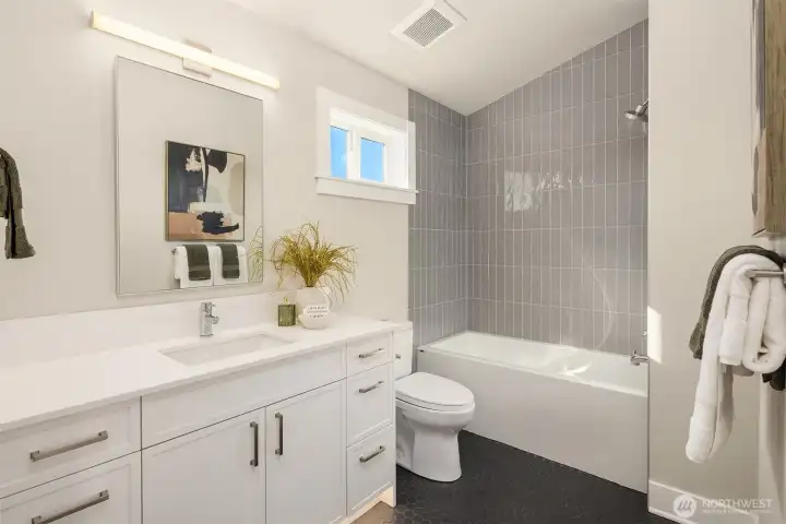 Upper level bathroom